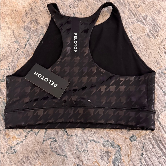 Peloton Black Houndstooth Sports Bra Size S BNWT - Picture 4 of 4